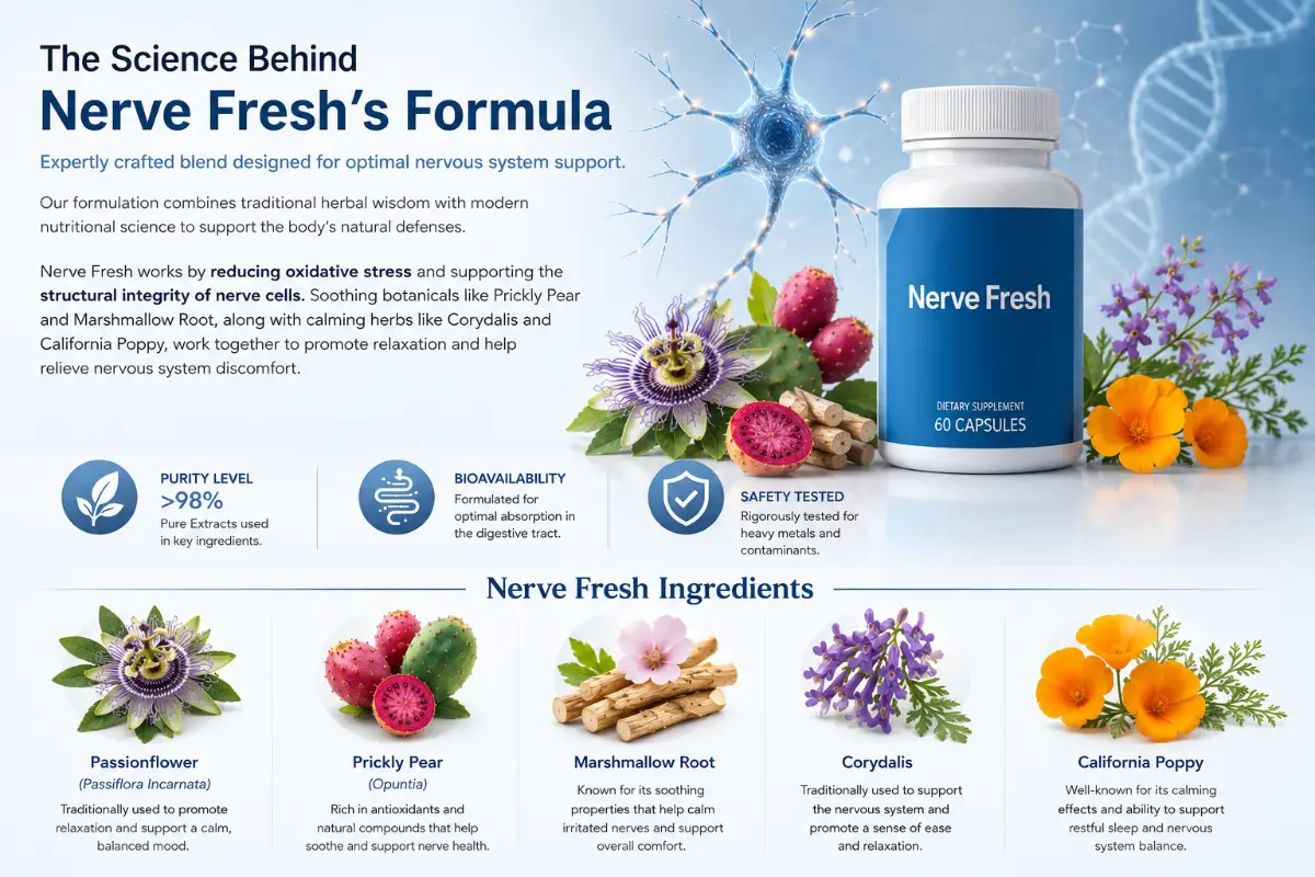 Nerve Fresh Ingredients Laboratory Research